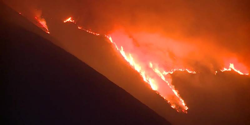 A wildfire forced evacuations in California near Big Sur. (Source: KSBW)